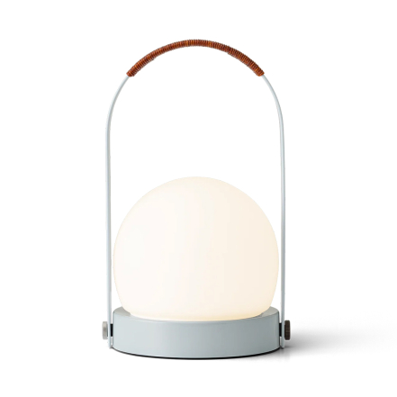Carrie, Portable Table Lamp, Linen Blue