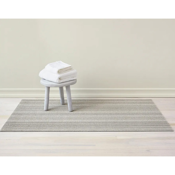 Skinny Stripe Shag Doormat, Birch, 46 x 71 cm