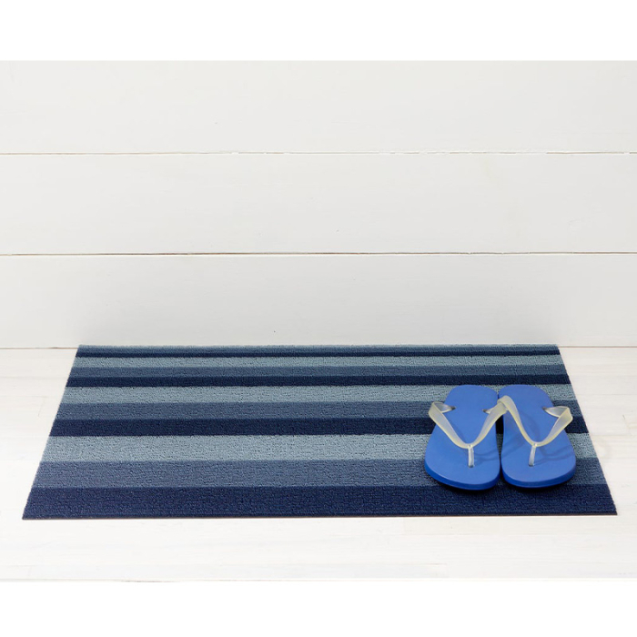 Bounce, Stripe Shag Doormat, Storm, 46 x 71 cm