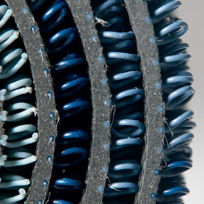 Bounce, Stripe Shag Doormat, Storm, 46 x 71 cm