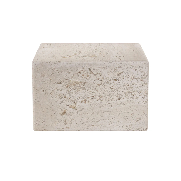 Dijon, Coffee Table, Medium, White Travertine