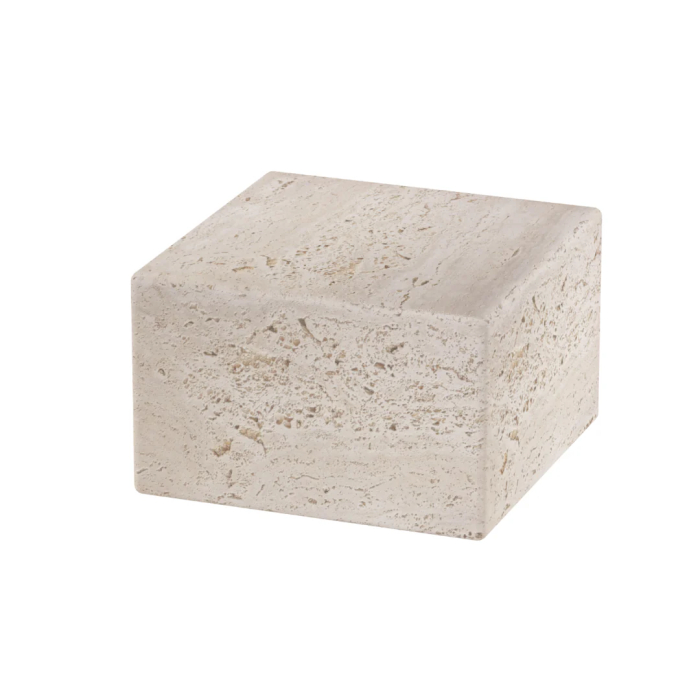 Dijon, Coffee Table, Medium, White Travertine