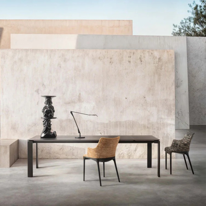 Four, Outdoor Dining Table, Extendable, Black