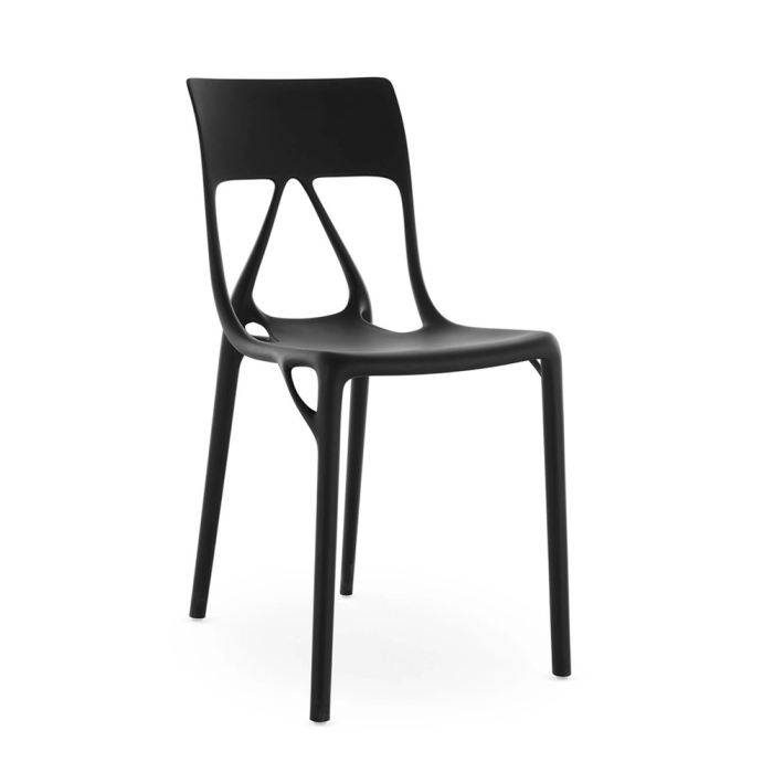 A.I. Lite, Outdoor Dining Chair, Glossy Black