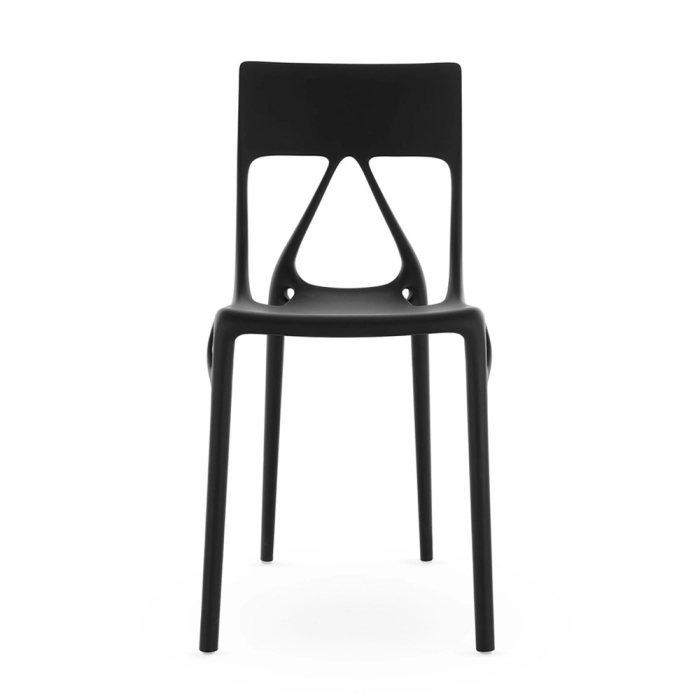A.I. Lite, Outdoor Dining Chair, Glossy Black