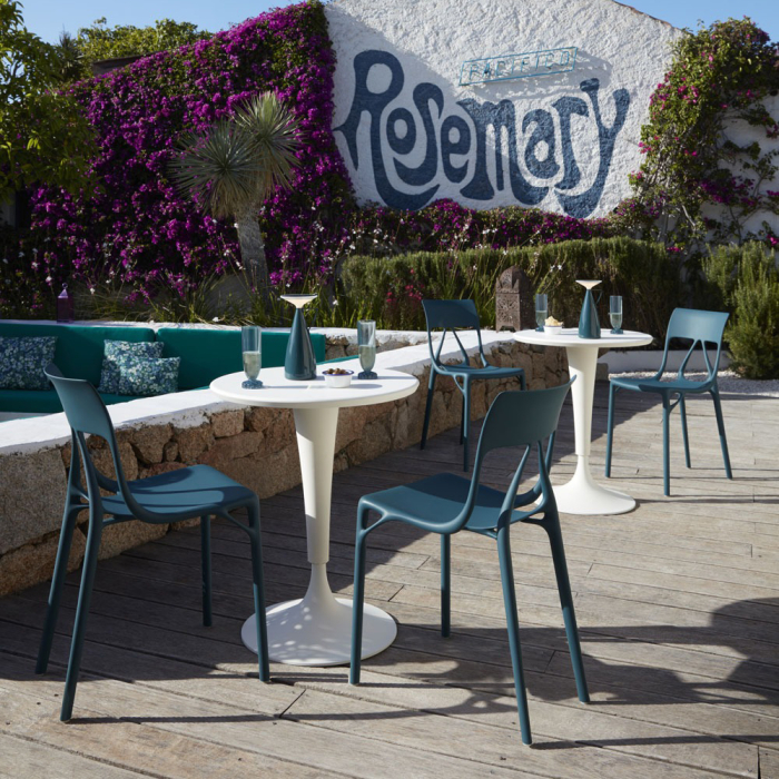 A.I. Lite, Outdoor Dining Chair, Petrol