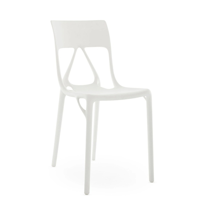 A.I. Lite, Outdoor Dining Chair, White