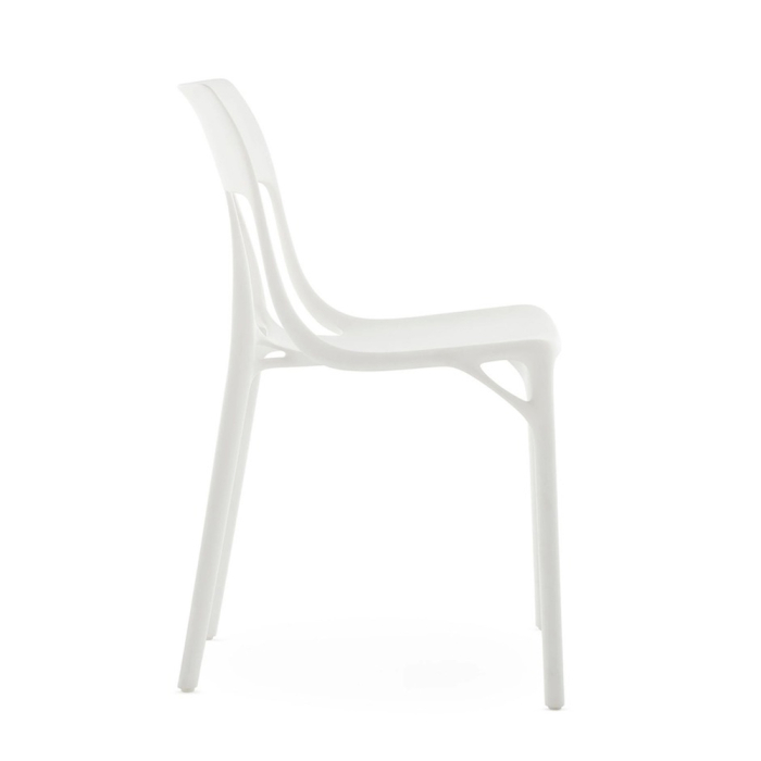 A.I. Lite, Outdoor Dining Chair, White