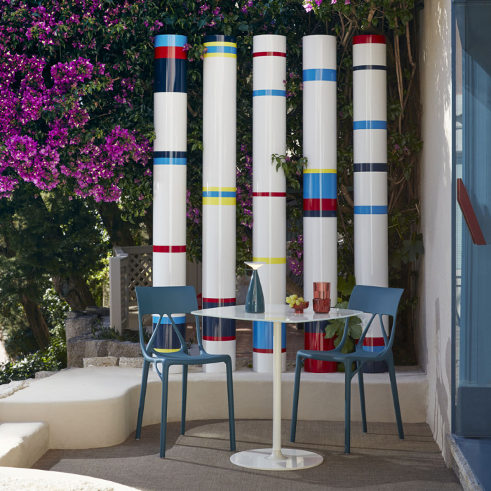 A.I. Lite, Outdoor Dining Chair, White