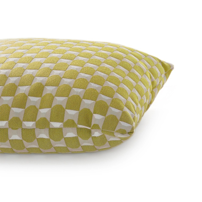 Liberty Obi Check, Outdoor Cushion, Yellow, Square