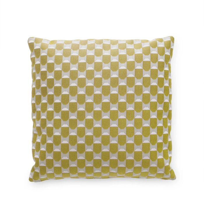 Liberty Obi Check, Outdoor Cushion, Yellow, Square