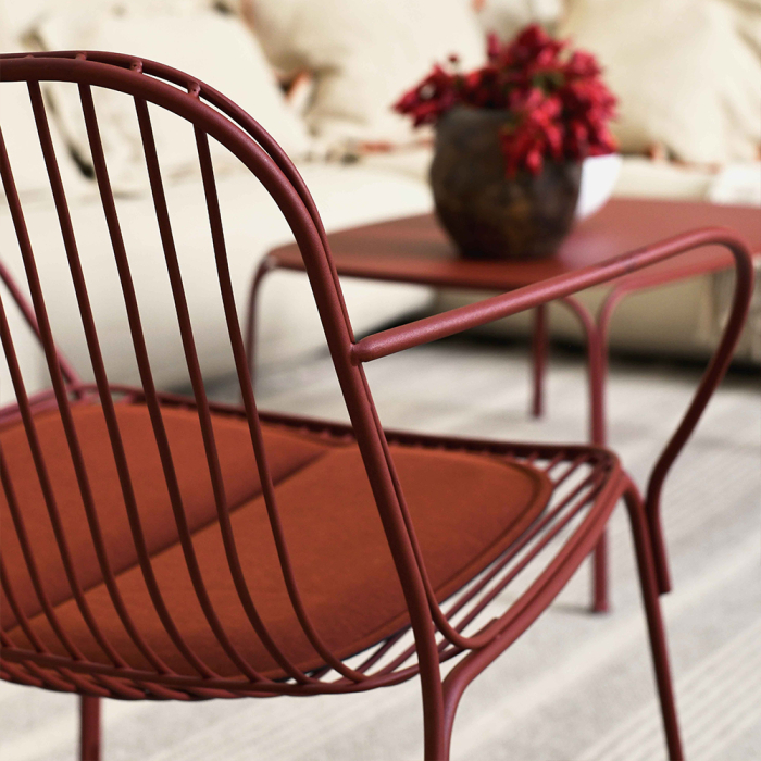 Hiray, Cushion for Chair/Armchair, Brick Red