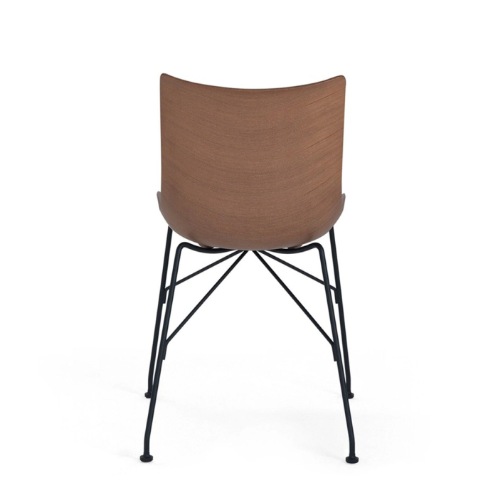 P/Wood, Chair, Dark Wood-Black