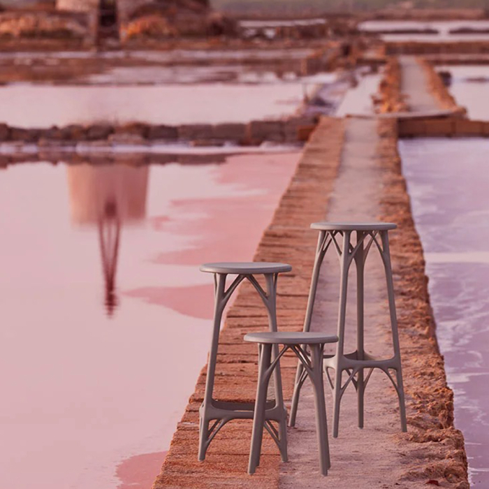 A.I., Stool Light, Grey, 45 cm