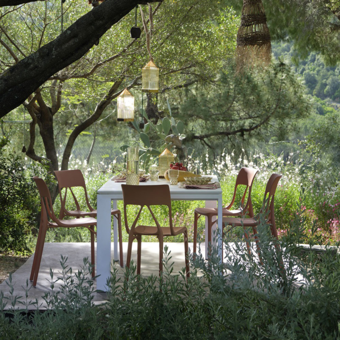 A.I. Lite, Outdoor Dining Chair, Brown