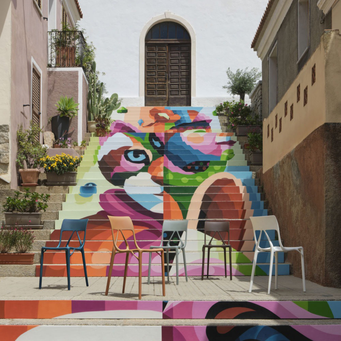 A.I. Lite, Outdoor Dining Chair, Moka