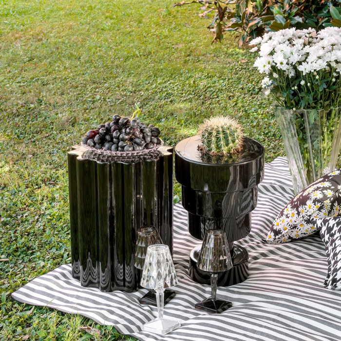 Colonna, Side Table/Stool, Black