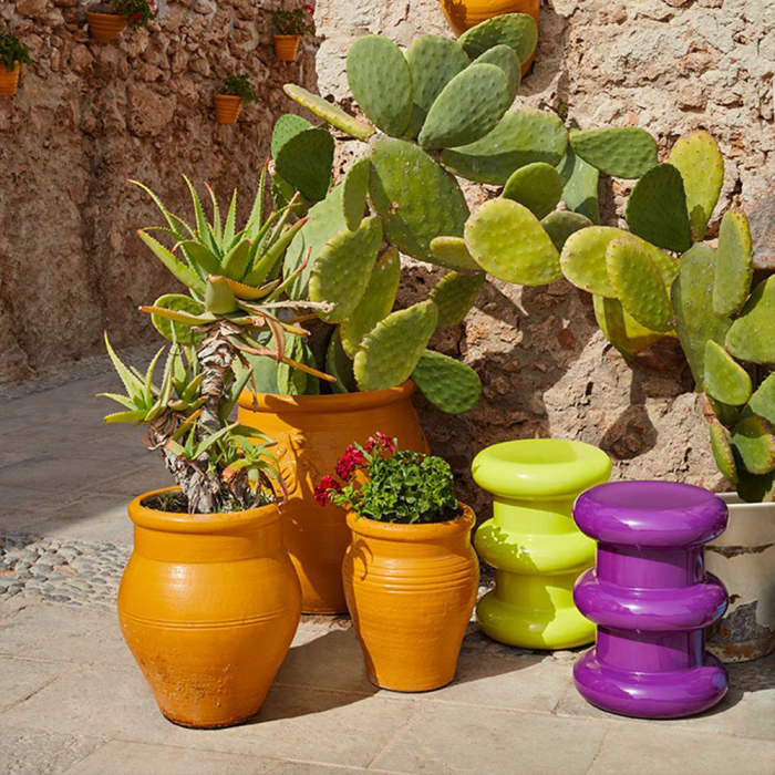 Pilastro, Side Table/Stool, Black