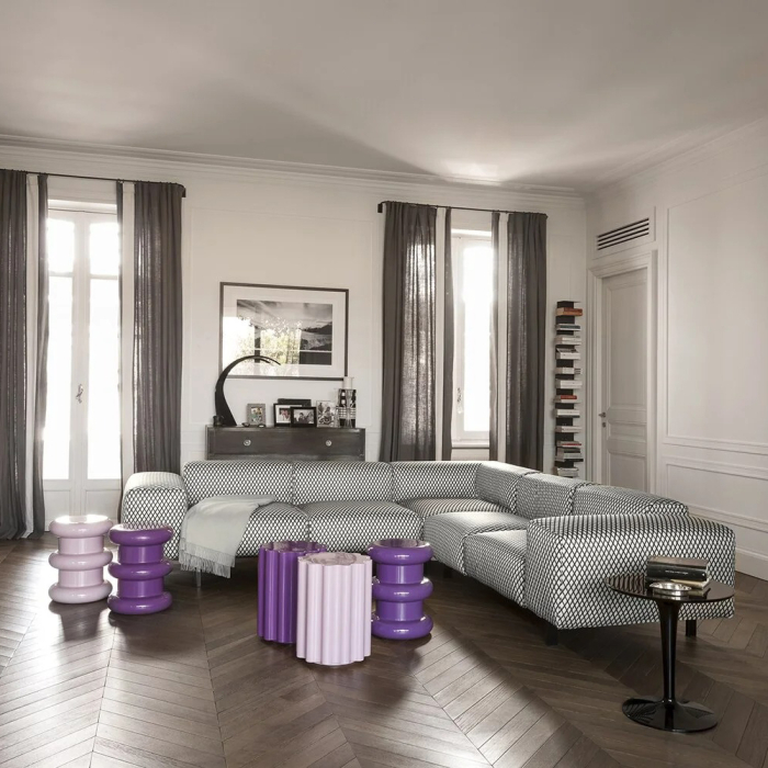 Pilastro, Side Table/Stool, Black