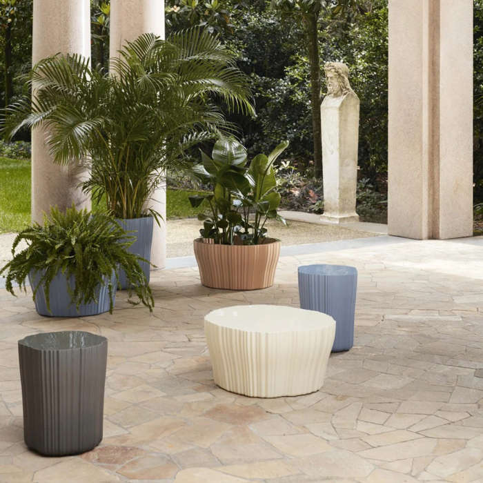 Corteza, Side Table, Burgundy