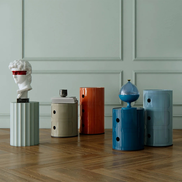 Componibili, Modular Elements, Burgundy, 58.5 cm