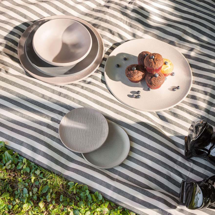 Trama, Soup Plate, Dark Grey