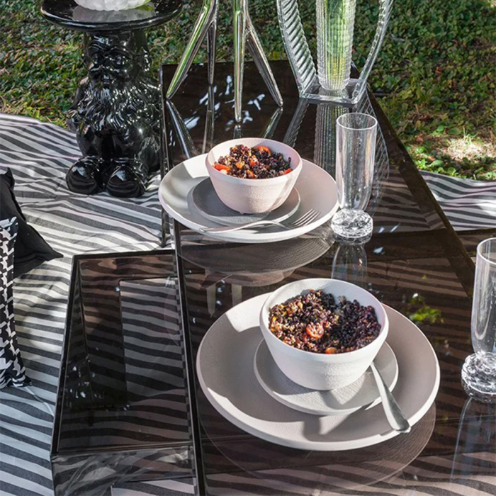 Trama, Soup Plate, Dark Grey