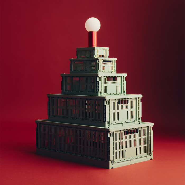 Hay Colour, Mini Crate, Oblong, Sage Green