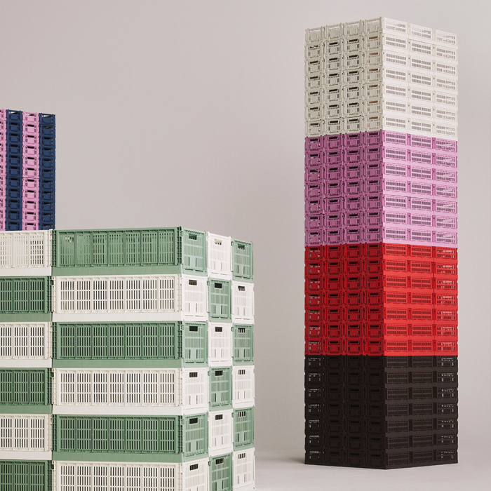 Hay Colour, Mini Crate, Oblong, Sage Green