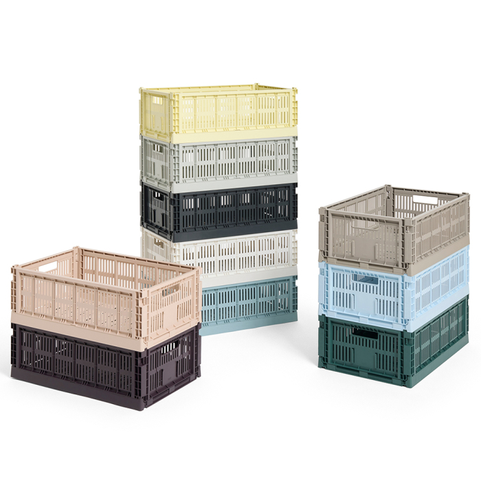 Hay Colour, Crate, Large, Warm Grey