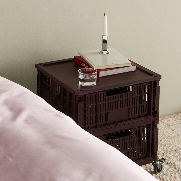 Hay Colour, Medium Plastic Lid, Bordeaux