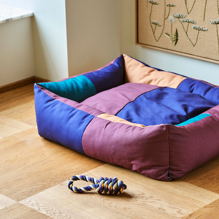 Hay Dogs, Dogs Rope Toy, Blue-Purple-Ochre