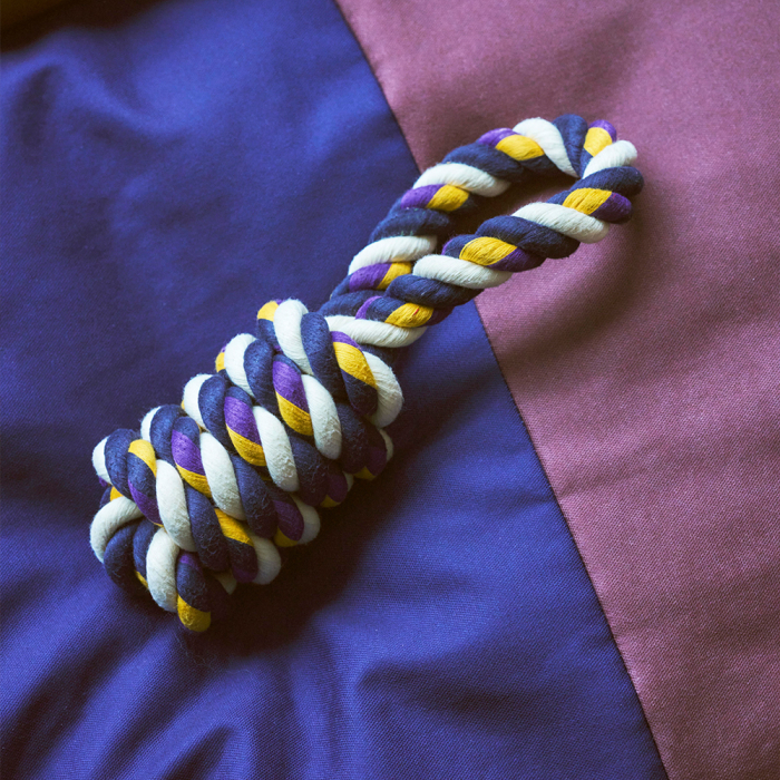 Hay Dogs, Dogs Rope Toy, Blue-Purple-Ochre