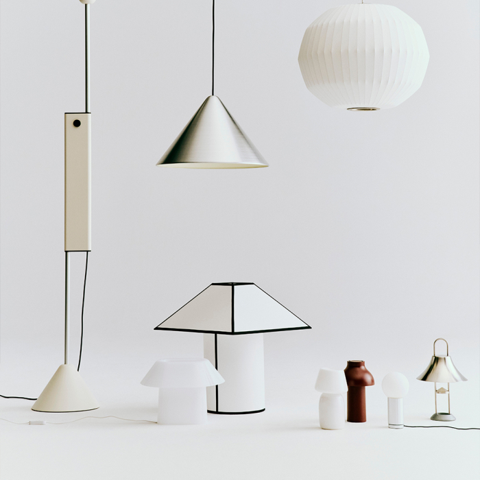 Ava Pyramid, Table Lamp-450, White