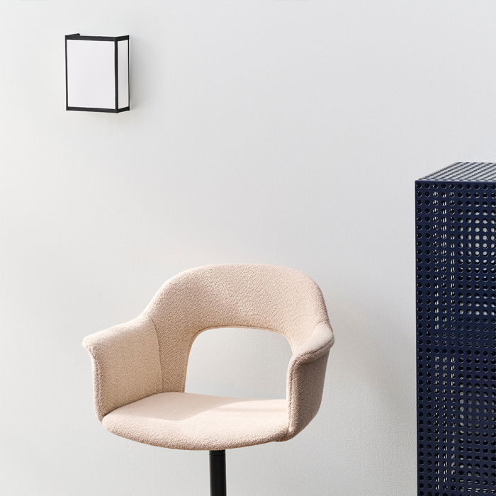 Ava Square, Wall Lamp, White