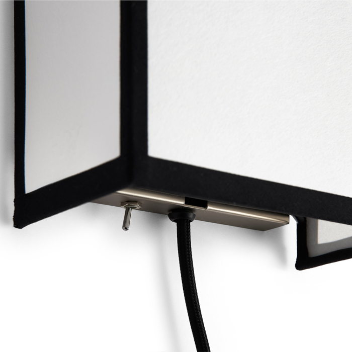 Ava Square, Wall Lamp, White