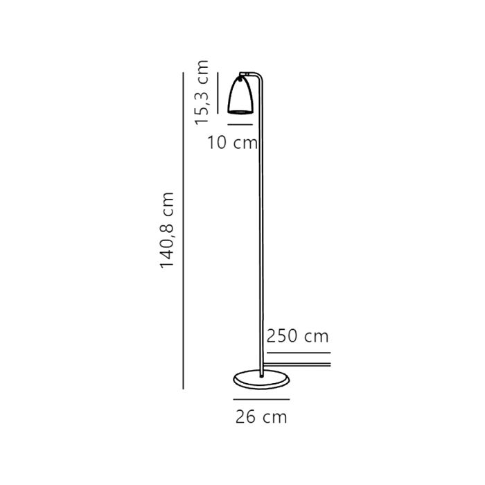 Nexus 2, Floor Lamp, Black