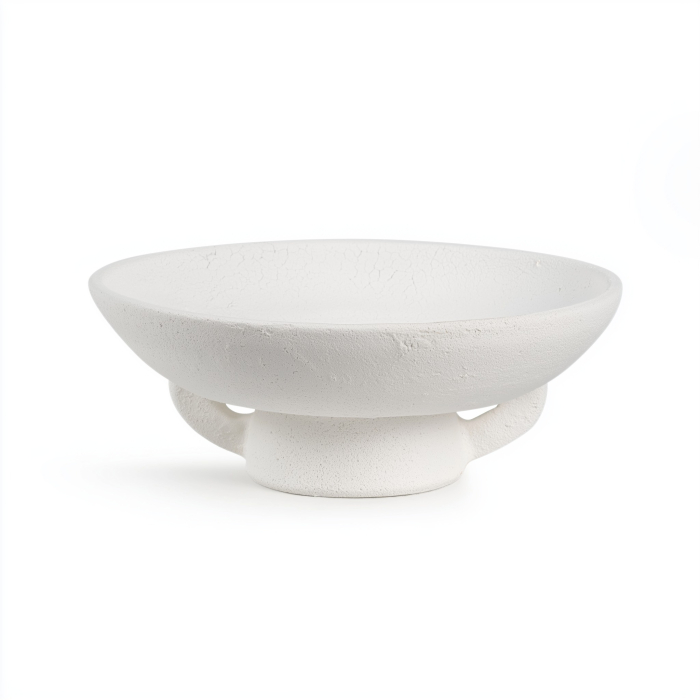 Elari, Raised Bowl, Short, White