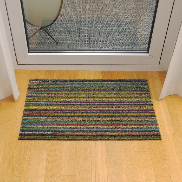 Skinny Stripe, Doormat, Bright Multi, 46 x 71 cm