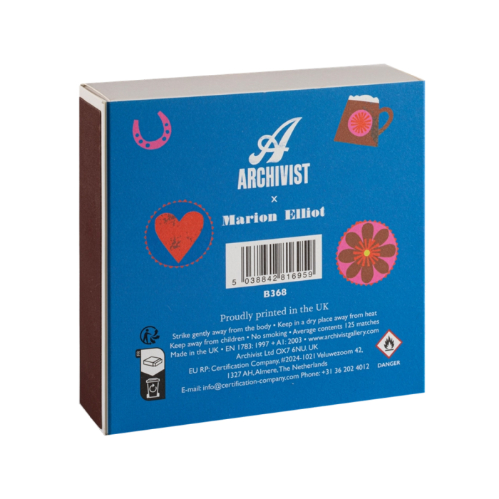 Colorful Gentleman, Square MatchBox, 125 Pcs