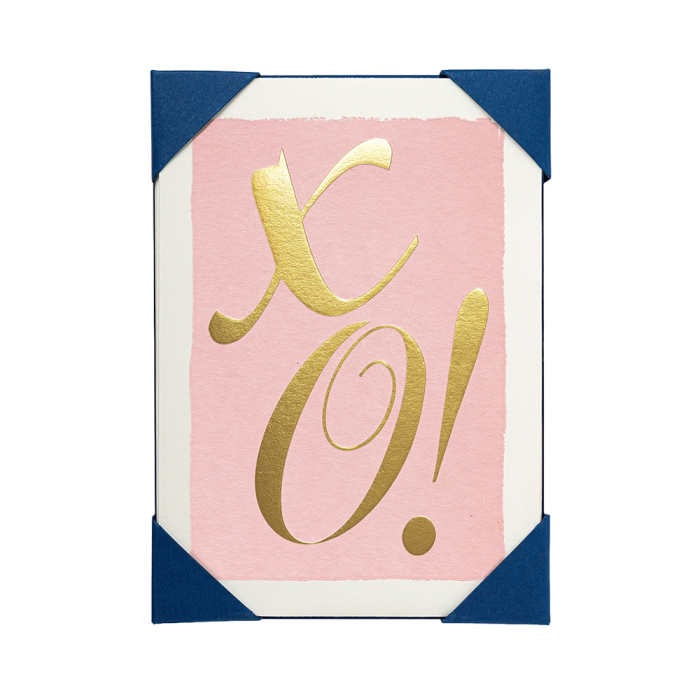 Gold XO!, Notelet, Pack of 5