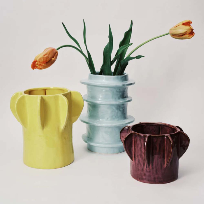 Urban Jungle, Molly Flower Pot 02, S, Aubergine