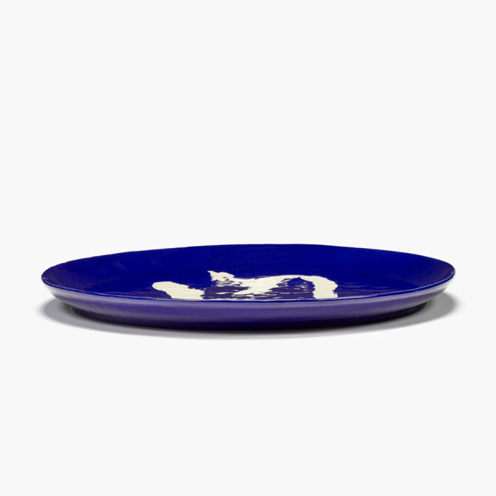 Feast, Serving Plate, L, Blue-White Pepper