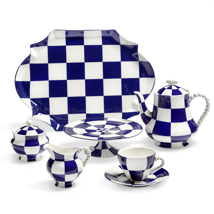 Fete des Betes, Serving Tray, Blue-White