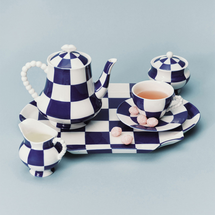 Fete des Betes, Serving Tray, Blue-White
