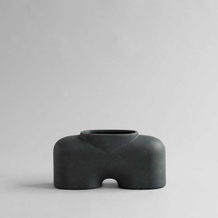 Cobra, Vase, Fat, Medio, Black