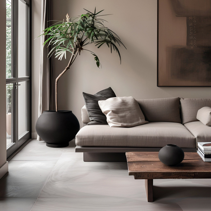 Sunao, Vase, Fat, Mini, Black