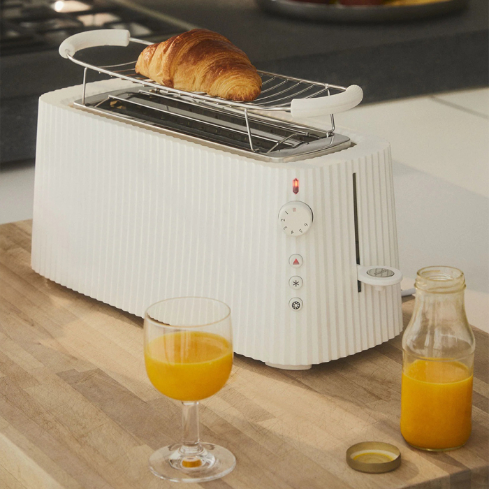 Plisse, Long Double Compartment Toaster, Green, EU Plug