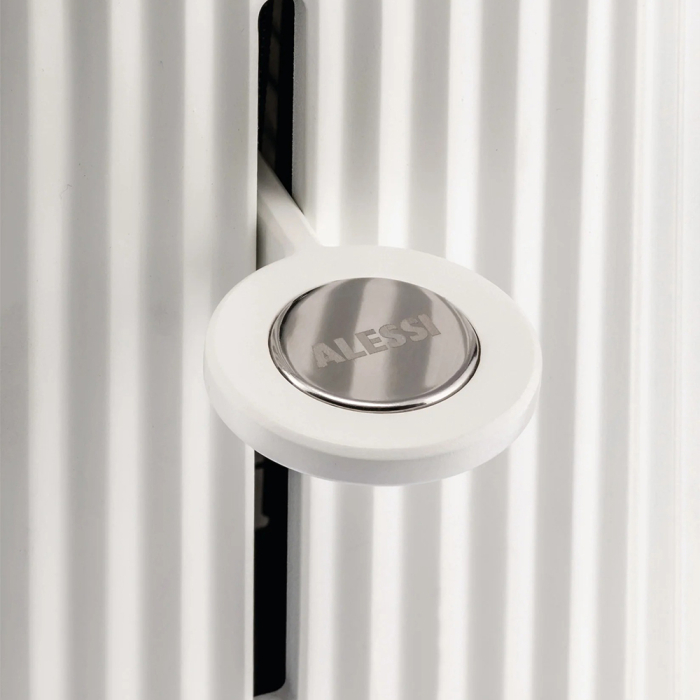 Plisse, Long Double Compartment Toaster, White, EU Plug