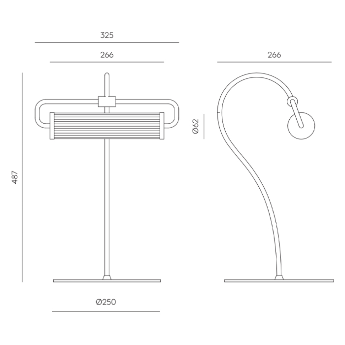 Ison, Table Lamp, Black Matt